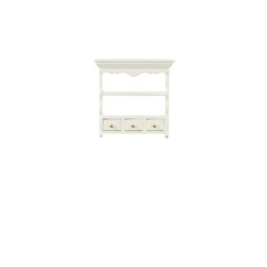 RS KITCH.SHELF W/DR/WHITE
