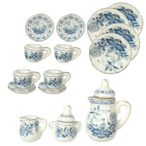 17PC PORC.TEA SET
