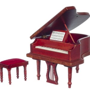 PIANO W/BENCH/MAHOGANY/C