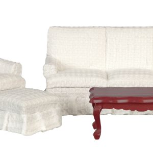 LIVING ROOM SET/4/WHITE