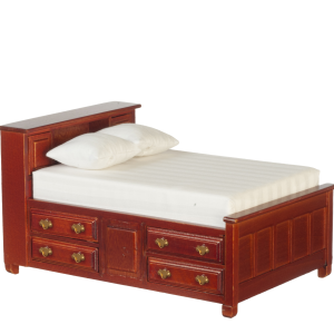 DOUBLE BED/MAHOGANY