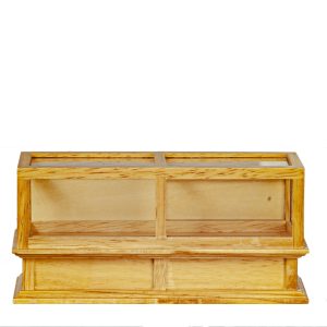 DISPLAY CASE/OAK