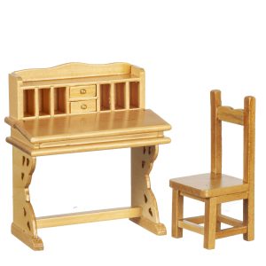 DESK & CHAIR SET/2/OAK