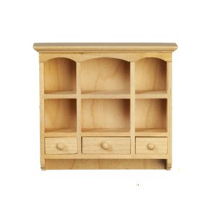 WALL CAB/W/DRAWERS/UNFIN