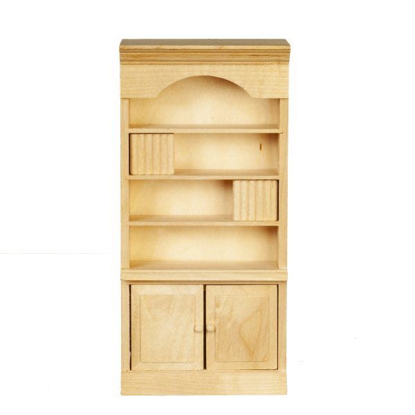 BOOKSHELF W/BOOKS/UNFINIS