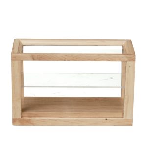 SMALL DISPLAY CASE/OAK/