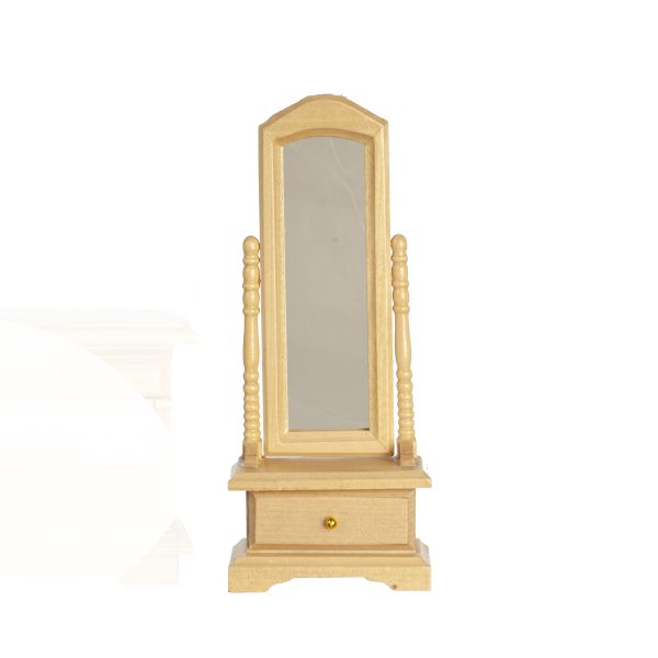 STANDING MIRROR/OAK