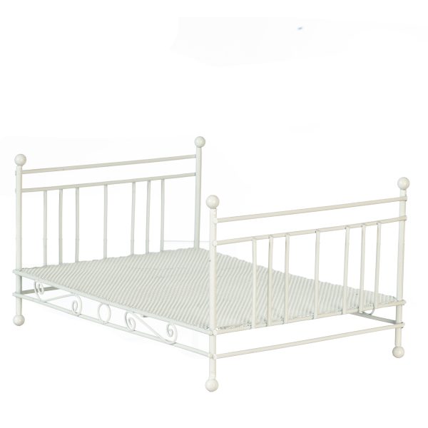 DOUBLE BED FRAME/WHITE