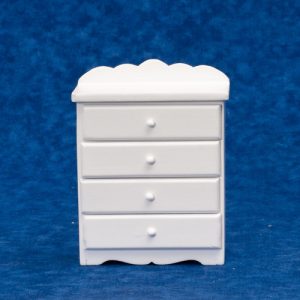 4-DRAWER CHEST/WHITE W/C
