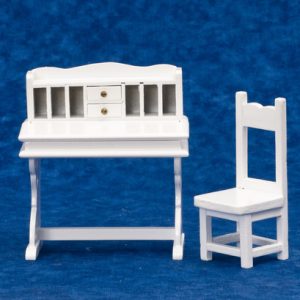 DESK & CHAIR SET/2/WHITE
