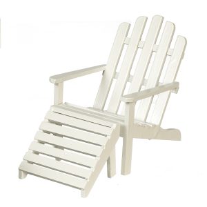 ADIRONDACK CHAIR/STOOL/WH