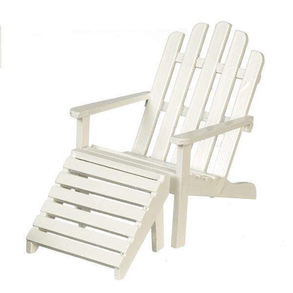 ADIRONDACK CHAIR/STOOL/WH