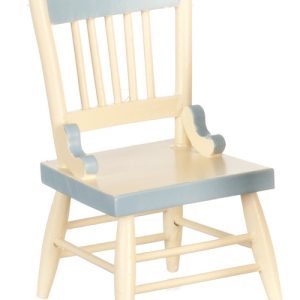 DINING CHAIR/WHITE/BL.TR