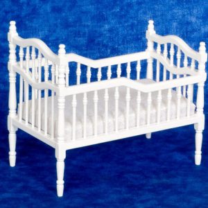 VICTORIAN CRIB/WHITE/CB