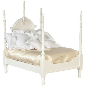 4 POSTER BED/WHITE/CB