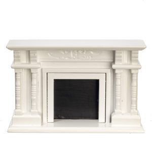 VICTORIAN FIREPLACE/WHITE