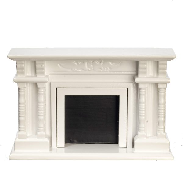 VICTORIAN FIREPLACE/WHITE