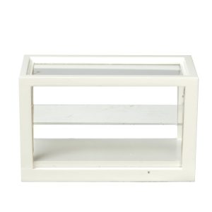SMALL DISPLAY CASE/WHT