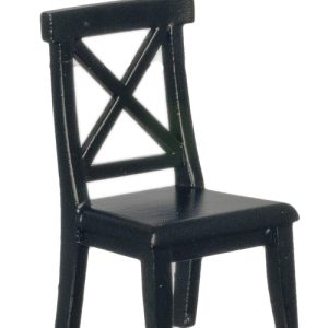 CROSS BUCK CHAIR/BLACK