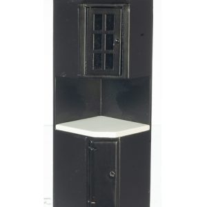 CORNER CABINET/BLACK