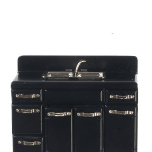 1950'S DOUBLE SINK/BLACK