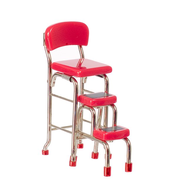 KITCHEN STOOL W/STEPS/RD