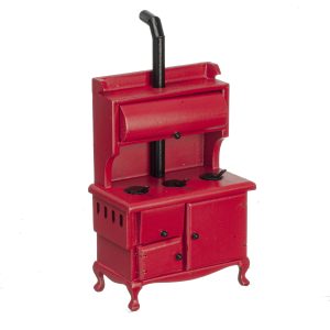 WOOD STOVE/RED