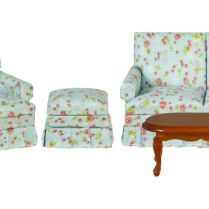 LIVING ROOM SET/4/WALNUT