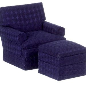 TRAD.CLUB CHAIR/OTT/BLUE