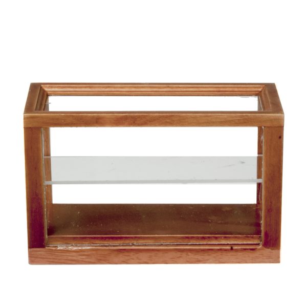 SMALL DISPLAY CASE/WALNU