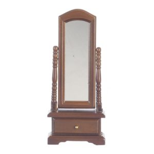 STANDING MIRROR/WALNUT