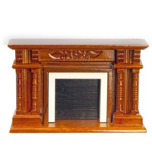 VICT.FIREPLACE/WALNUT/CB