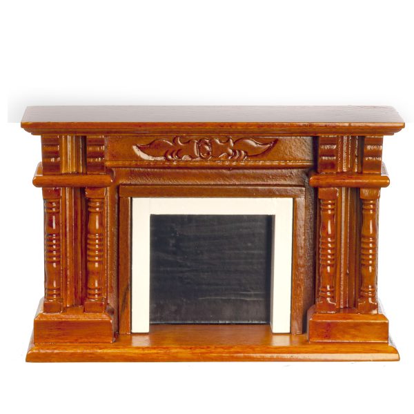 VICT.FIREPLACE/WALNUT/CB