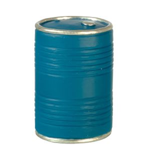 55 GALLON METAL DRUM/BLUE