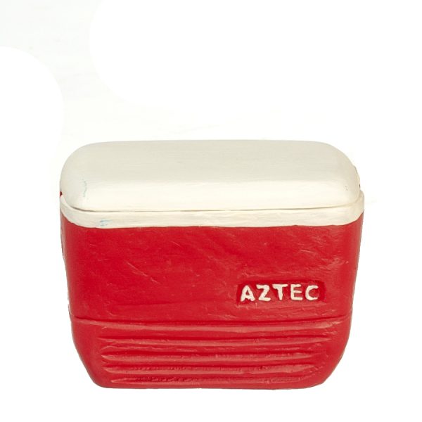 LARGE COOLER W/LID/RED