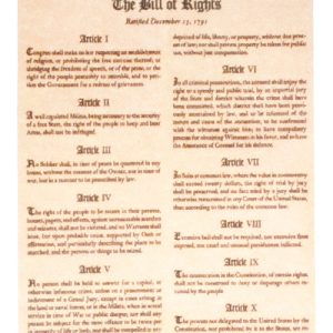 BILL OF RIGHTS