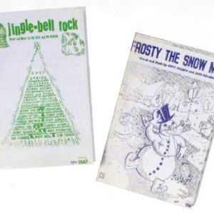 VINTAGE XMAS SHEET MUSIC