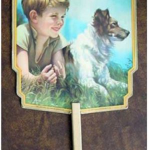 CHURCH HAND FAN/BOY/DOG