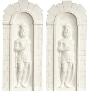 PAIR ROMAN SOLDIER NICHES