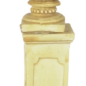 ROUND URN W/BASE/TAN