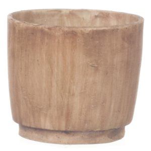 ROUND PLANTER/GRAY ANCIEN