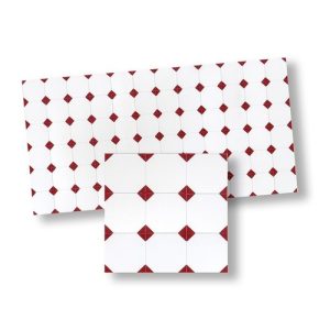MOSAIC TILE/RED DIAMOND