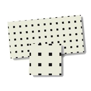 MOSAIC TILE/BK.SQ/WH.BASS