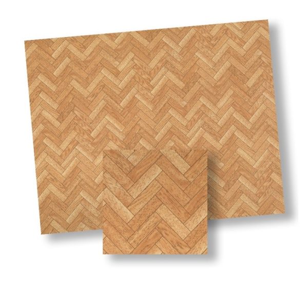 FAUX WOOD CHEVRON FLOOR