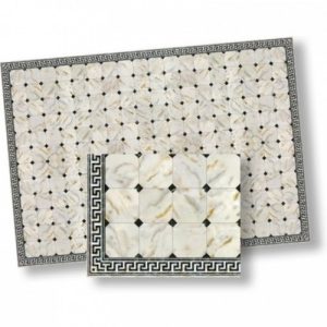 FAUX MARBLE TILE/BL/DIAM.