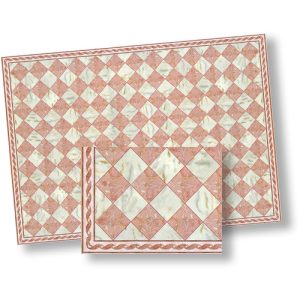 FAUX MARBLE TILE/ROSE
