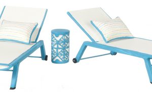 BLUE SUN CHAISE SET/3
