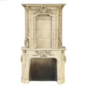 VICTORIAN FIREPLACE/GRAY