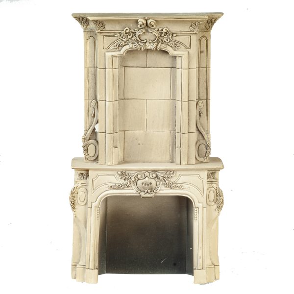 VICTORIAN FIREPLACE/GRAY