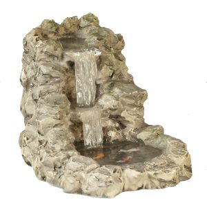 WATERFALL W/POND/GRAY